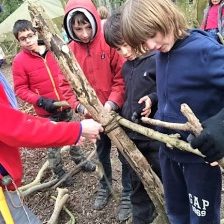 Dharma Primary Forest school shelter building